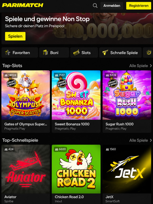 Casino-Bereich mit Slots