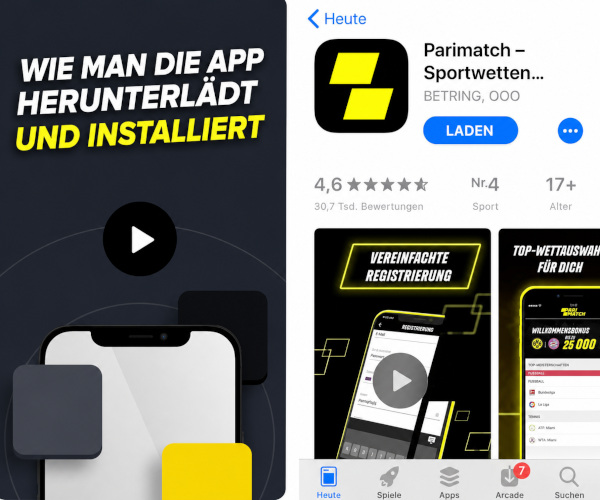 Funktionalität der mobilen Version auf iOS